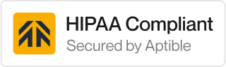 HIPAA Compliant, secured by Aptible